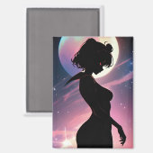 Anime Dream Magnet lunaire cosmique (Recto/Verso)