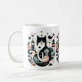 Anime drôle chat Mug (Gauche)