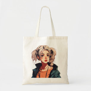 Anime Droom: Sieraad met Beige Haar Tote Bag