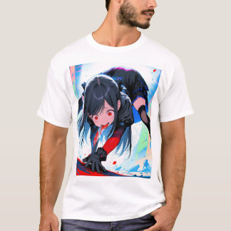 Anime Edge - Gegenereerde kunst T-shirt