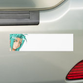 Anime en Manga Faces Bumpersticker (Op auto)