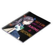 Anime en Sketching, alleen een meisje dat van Anim Notitieboek (Linkerzijde)
