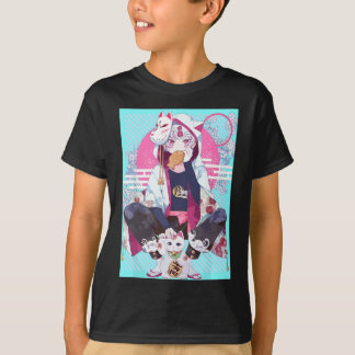 Anime esthetische Japanse pastel Kawaii Waifu Vapo T-shirt