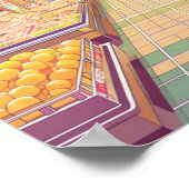 Anime Esthetische Japanse Supermarkt Interieur Poster (Hoek)