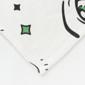 ANIME EYE PATROON ONTWERP FLEECE DEKEN (Hoek)