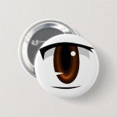 Anime eye ronde button 5,7 cm (Voorkant /achterkant)