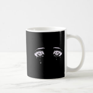 Anime Eyes Pastel Gothic Aesthetisch T-shirt Koffiemok