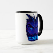 Anime Eyes Power Mug - Neon Manga Style Otaku (Devant droit)