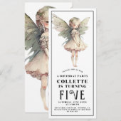 Anime Fairy Girl's 5e verjaardag Kaart (Voorkant / Achterkant)