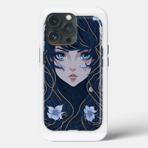 anime fille détails coque iphone