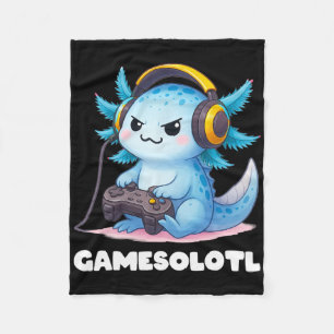 Anime Gamesolotl Axolotl Jongens 10-12 Kid Gamer G Fleece Deken