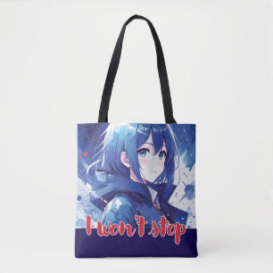 Anime-geïnspireerde designtas met expressieve noti draagtas