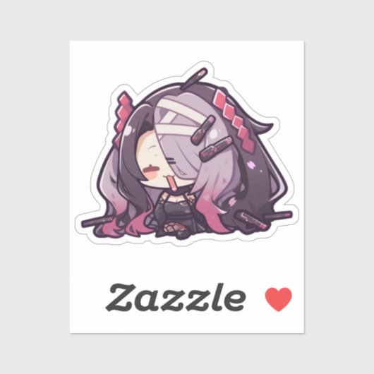 Anime geïnspireerde Sticker (Vel)