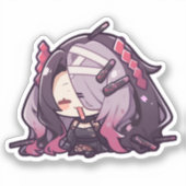 Anime geïnspireerde Sticker (Voorkant)