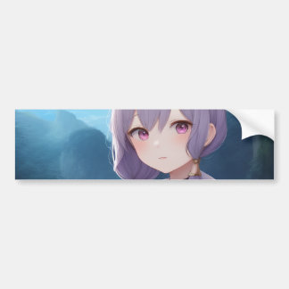 Anime Girl 001 Bumpersticker