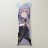 Anime Girl 001 Lichaamskussen (Achterkant (Verticaal))