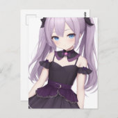 Anime Girl 016 Briefkaart (Voorkant / Achterkant)