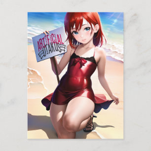 Anime Girl 027 Briefkaart