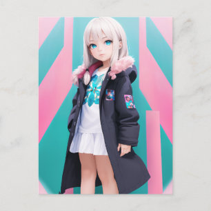 Anime Girl 039 Briefkaart