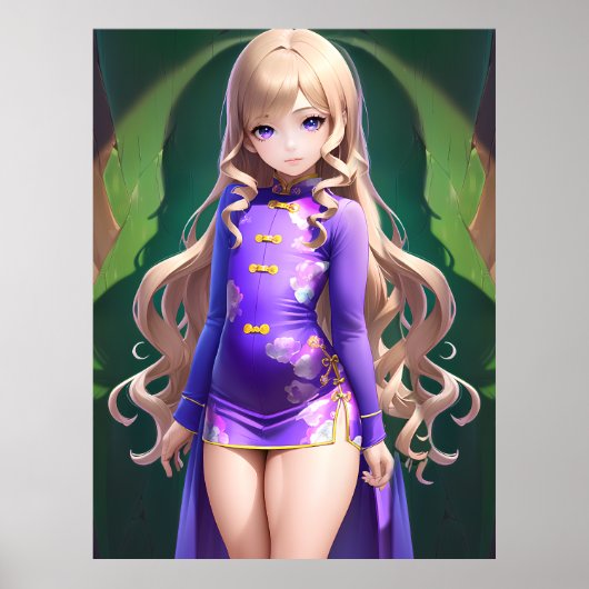 Anime Girl 042 Poster (Voorkant)