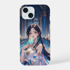 anime girl Art iPhone 15 Hoesje