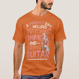 Anime Girl die gitaar speelt die Anime en Playi ki T-shirt