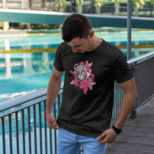 Anime Girl Flowers T-shirt