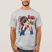 Anime Girl Homework Education T-shirt (Voorkant)