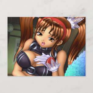 Anime Girl - Honey Briefkaart