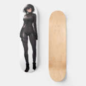 Anime Girl in Bodysuit Skateboard (Voorkant)