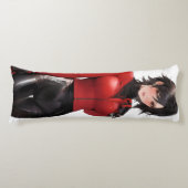 Anime Girl in Leather Lichaamskussen (Voorkant)