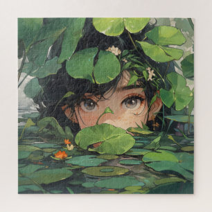 Anime Girl in Pond Legpuzzel
