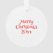 Anime Girl in Santa Hat Aquarelle Noël (dos)