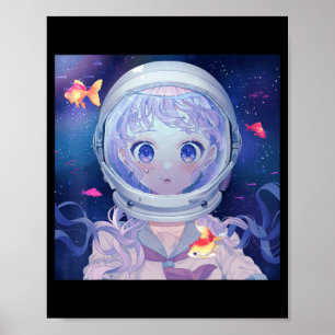 Anime Girl Kawaii esthetische Japanse Otaku Poster