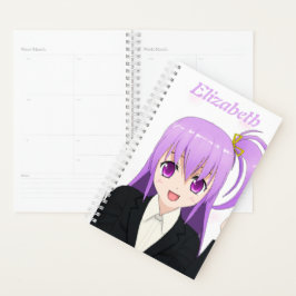 Anime Girl kawaii schattige roze naam 2022 Planner