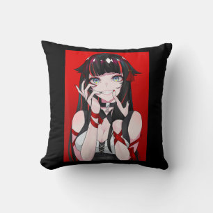 Anime Girl Kawaii Waifu esthetische Japanse Manga Kussen