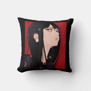 Anime Girl Kawaii Waifu esthetische Japanse Manga Kussen
