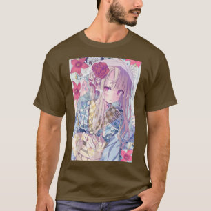 Anime Girl Kawaii Waifu esthetische Japanse Manga  T-shirt