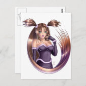 Anime Girl - Nikki Briefkaart (Voorkant / Achterkant)