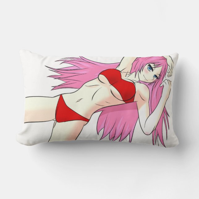 Anime Girl Pillow Kussen (Voorkant)