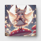 Anime Girl Pixie Hippie Moon Fairy Fotoplaat (Voorkant)