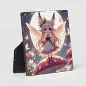 Anime Girl Pixie Hippie Moon Fairy Fotoplaat (Voorkant)