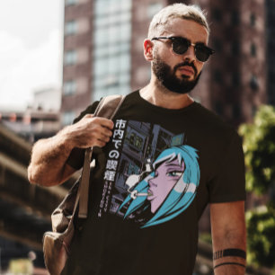 Anime Girl Smoking T-shirt