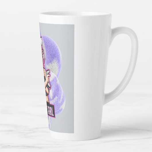 Anime Girl – Stylish Modern Character Design Latte Mok (Rechts)