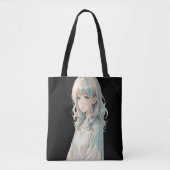 Anime Girl Tote Bag – Blue Hair Style (Devant)