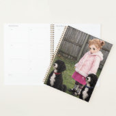 Anime Girl & Two Dogs Weekly Planner (Devant avec enveloppe)