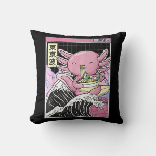 Anime Girl Waifu die van Anime Ramen en Sketchi ho Kussen