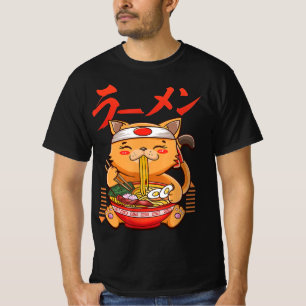 Anime Girl Waifu die van Anime Ramen en Sketchi ho T-shirt