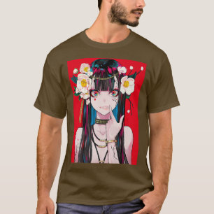 Anime Girl Waifu Japanse esthetische Kawaii Otaku T-shirt