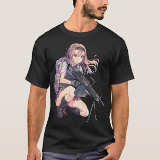 Anime girl with gun                 t-shirt
